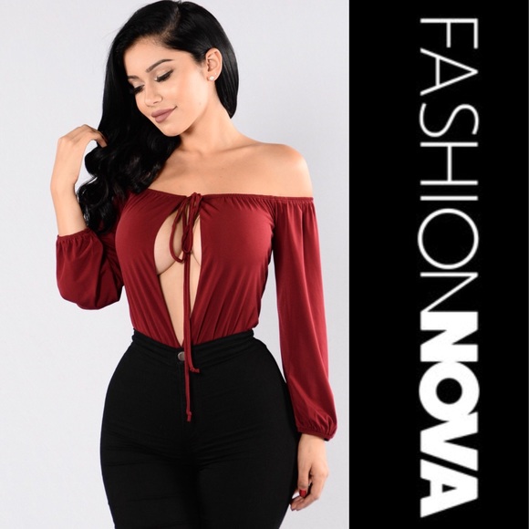 Fashion Nova Other - Burgundy Bodysuit 💋